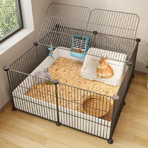 Kaninchenstall aus Metalldraht, für den Innenbereich, Kleintierkäfig, Haustiergehege, ideal zum Selbermachen, für Katzen und Kleintiere, großer Trainingsplatz für den Innenbereich Kaninchenstall aus Metalldraht, für den Innenbereich, Kleintierkäfig, Haustiergehege, ideal zum Selbermachen, für Katzen und Kleintiere, großer Trainingsplatz für den Innenbereich von Generisch
