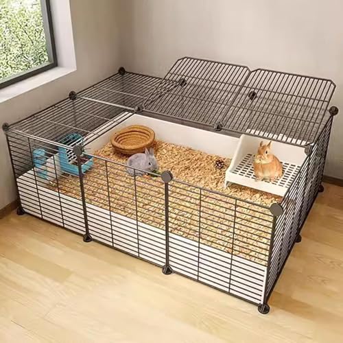 Kaninchenstall aus Metalldraht, für den Innenbereich, Kleintierkäfig, Haustiergehege, ideal zum Selbermachen, für Katzen und Kleintiere, großer Trainingsplatz für den Innenbereich Kaninchenstall aus Metalldraht, für den Innenbereich, Kleintierkäfig, Haustiergehege, ideal zum Selbermachen, für Katzen und Kleintiere, großer Trainingsplatz für den Innenbereich von Generisch
