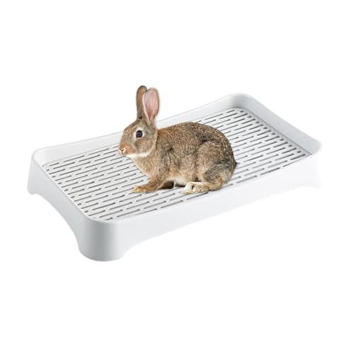 Kaninchentoilette, Hasentoilette - Quadratischer Toilettenkäfig für Kaninchen | Leicht zu reinigende Katzentoilette, Bunny Box-Kaninchen-Tablett, Bunny Corner-Katzentoilette für Hamster und erwachsene von Generisch