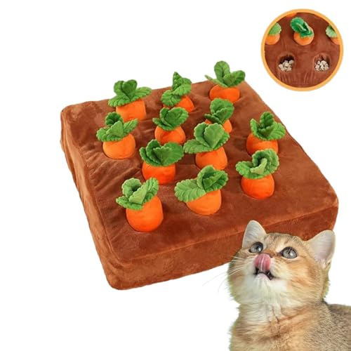 Karotten Patch Katzenspielzeug, Karotte Katzenminze Spielzeug, Katze Anreicherung Karotten Patch, Quietschende Karotten Anreicherung Puzzle Spielzeug, Interaktive Feder Katzenspielzeug für Indoor Karotten Patch Katzenspielzeug, Karotte Katzenminze Spielzeug, Katze Anreicherung Karotten Patch, Quietschende Karotten Anreicherung Puzzle Spielzeug, Interaktive Feder Katzenspielzeug für Indoor von Generisch