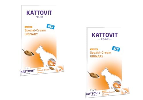 Kattovit Feline Urinary Spezial-Cream - Ergänzungsfuttermittel für Katzen mit Huhn - Doppelpack - 2 x 6 x 15 g… von Generisch