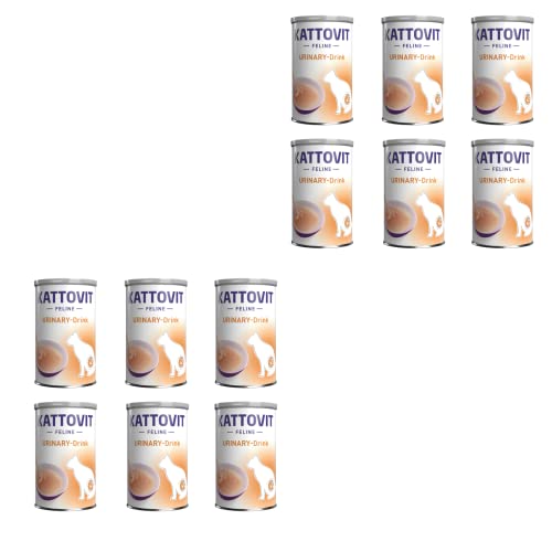 Kattovit Urinary Drink mit Huhn | 12er Pack | 12 x 135ml | Ergänzungsfuttermittel für Katzen mit Struvitsteinrezidiven | Kann zur höheren Flüssigkeitsaufnahme beitragen von Kattovit