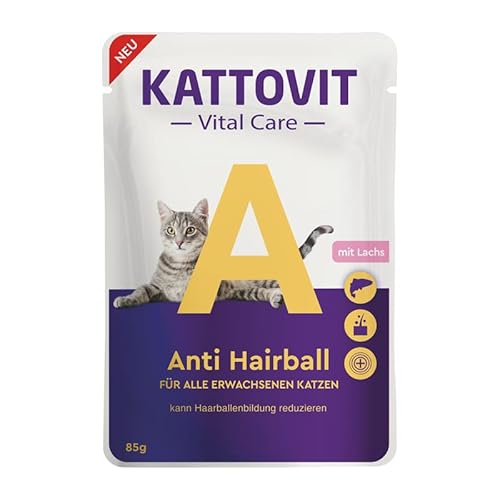 Kattovit Vital Care/Anti Hairball, Digestive, Hair&Skin, Indoor, Sterilised / 20x 85g (Anti Hairball) von Generisch