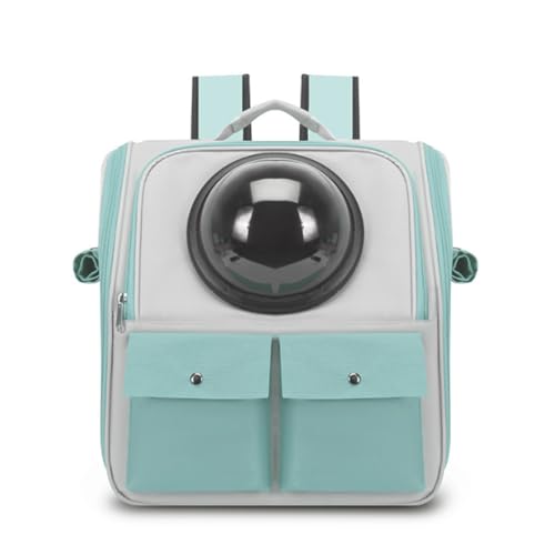 Katze Raumkabine tragbare große Kapazität Haustier Handtasche Rucksack Hund atmungsaktive Outdoor Tasche Handtasche (blau) von Generisch