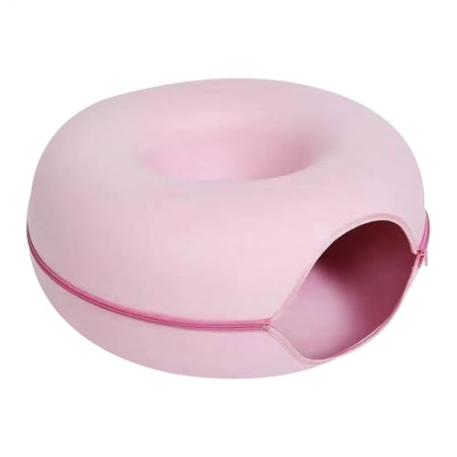 Katzen-Donut-Bett, Katzen-Donut-Tunnel, Kratzfestes Katzenhöhlenbett, Abnehmbare Donut-Tunnel | Rundes Katzenbett Gemütliche Katzenhöhlen Mit SSverschluss, Katzentunnel, Spielzeug Katzen-Donut-Bett, Katzen-Donut-Tunnel, Kratzfestes Katzenhöhlenbett, Abnehmbare Donut-Tunnel | Rundes Katzenbett Gemütliche Katzenhöhlen Mit SSverschluss, Katzentunnel, Spielzeug von Generisch