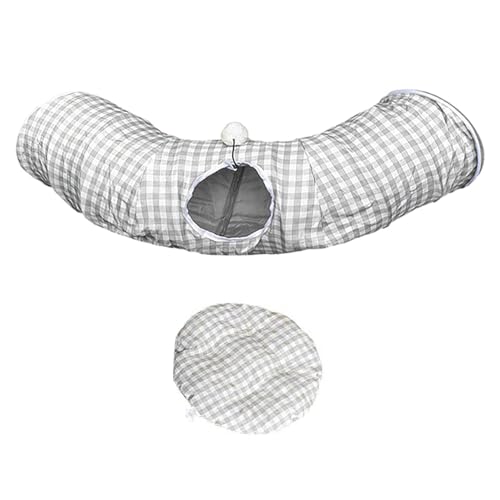 Katzen-Donut-Tunnel, Katzen-Donut-Bett,Faltbare Katzennest-Spielzeug-Schlafhöhle mit 2 Eingängen - Universelles Donut-Nest für Wohnzimmer, Garage, Haustierhaus, Tierhandlungen Katzen-Donut-Tunnel, Katzen-Donut-Bett,Faltbare Katzennest-Spielzeug-Schlafhöhle mit 2 Eingängen - Universelles Donut-Nest für Wohnzimmer, Garage, Haustierhaus, Tierhandlungen von Generisch