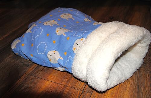 Katzen Kuschelsack Höhle Schlafsack Soft-Plüsch Blau Katzen Kuschelsack Höhle Schlafsack Soft-Plüsch Blau von Generisch