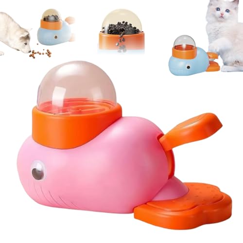 Katzen-Leckerli-Spielautomat, Ente Katzen-Leckerli-Spender, interaktives Entenförmiges Anreicherungsspielzeug für Katzen und kleine Hunde, Leckerli-Dosierung mit Knopf, interaktives Slow Feeder Katzen-Leckerli-Spielautomat, Ente Katzen-Leckerli-Spender, interaktives Entenförmiges Anreicherungsspielzeug für Katzen und kleine Hunde, Leckerli-Dosierung mit Knopf, interaktives Slow Feeder von Generisch