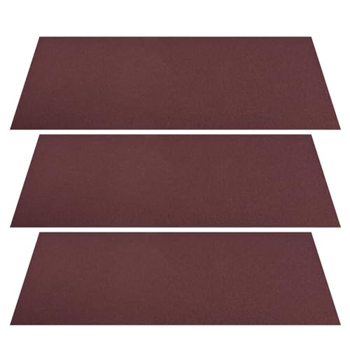 Katzen-Nagelfeile, Kratzpapier, 3 Stück, selbstklebendes Hundekratzer-Ersatz-Schleifpapier, Katzen-Nagelfeile, Katzenklo, Kratzeinsatz für Maniküre, Pediküre (50,8 x 25,4 cm) von Generisch