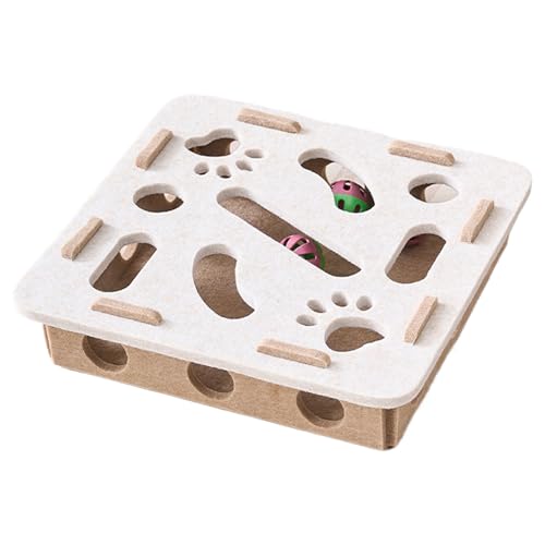 Katzen-Puzzle-Spielzeug, interaktives Anreicherungs-Kratzspiel, Glockenbahn-Labyrinth, lustiges Aktivitätsspielzeug für Bewegung und Zahnen, Kätzchen, Welpen, große Rassen, Kiste und Wohnzimmerspiel Katzen-Puzzle-Spielzeug, interaktives Anreicherungs-Kratzspiel, Glockenbahn-Labyrinth, lustiges Aktivitätsspielzeug für Bewegung und Zahnen, Kätzchen, Welpen, große Rassen, Kiste und Wohnzimmerspiel von Generisch