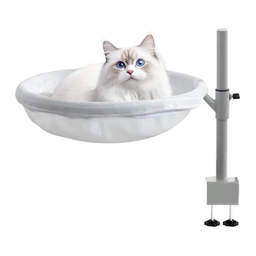 Katzen Schreibtisch Bett,katzenbett schreibtischaufsatz sitzplatz - 360° drehbar möbel deko hängematte Nest Abnehmbarer bezug kleintiere Katzen Schreibtisch Bett,katzenbett schreibtischaufsatz sitzplatz - 360° drehbar möbel deko hängematte Nest Abnehmbarer bezug kleintiere von Generisch