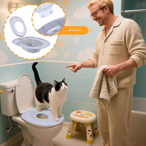 Katzen Toilette Trainer Set | Toilettentraining Für Katzen | Wiederverwendbar Entfernbar Einfache Reinigung Für Haus Wohnung Kätzchen Reisen Katzen Toilette Trainer Set | Toilettentraining Für Katzen | Wiederverwendbar Entfernbar Einfache Reinigung Für Haus Wohnung Kätzchen Reisen von Generisch