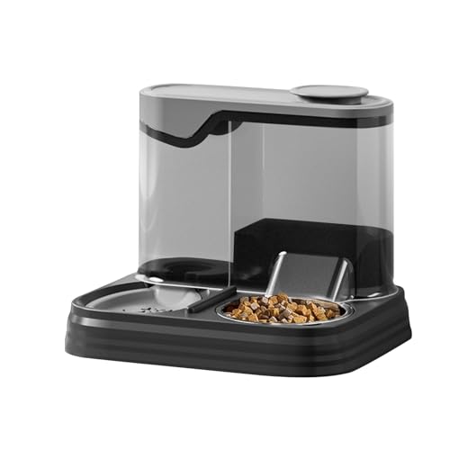 Katzen Trinkbrunnen - Automatisches Futter- Und Wassernapf Set Für Hunde - Großvolumige Haustierfütterung Für Urlaub Reisen Zuhause Und Innenbereich Katzen Trinkbrunnen - Automatisches Futter- Und Wassernapf Set Für Hunde - Großvolumige Haustierfütterung Für Urlaub Reisen Zuhause Und Innenbereich von Generisch
