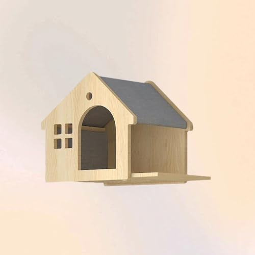 Katzen-Wandregale, Eckregal für Katzen, platzsparende Sitzstangen, verdicktes Brett-Design, kostenlose DIY-Kombination, perfekt für kleine Räume Katzen-Wandregale, Eckregal für Katzen, platzsparende Sitzstangen, verdicktes Brett-Design, kostenlose DIY-Kombination, perfekt für kleine Räume von Generisch