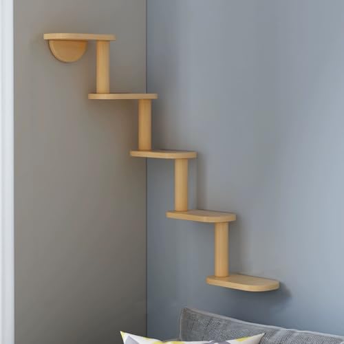Katzen-Wandregale und Sitzstangen, platzsparendes Design für Indoor-Katzen, kostenlose DIY-Kombination für individuelle Einrichtung Katzen-Wandregale und Sitzstangen, platzsparendes Design für Indoor-Katzen, kostenlose DIY-Kombination für individuelle Einrichtung von Generisch