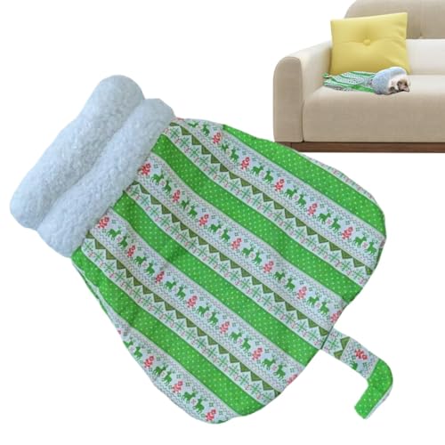 Katzen-Winterschlafsack, kleine Katzentasche, Bett, 360-Grad-Umwicklung, weiche Frostschutz-zweilagige Winter-Haustierhöhle, waschbar, für Welpen unter 7,5 kg Katzen-Winterschlafsack, kleine Katzentasche, Bett, 360-Grad-Umwicklung, weiche Frostschutz-zweilagige Winter-Haustierhöhle, waschbar, für Welpen unter 7,5 kg von Generisch