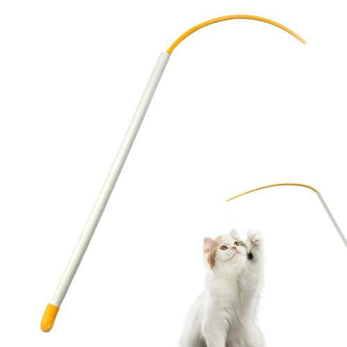 Katzen-Zauberstab-Spielzeug, Katzen-Teaser-Zauberstab - 20-Zoll tragbarer Katzenspielzeugstab aus Silikon | Flexibler Katzenspielzeugstab, Katzenangel, Katzenspielzeug für den Innenbereich für Haustie Katzen-Zauberstab-Spielzeug, Katzen-Teaser-Zauberstab - 20-Zoll tragbarer Katzenspielzeugstab aus Silikon | Flexibler Katzenspielzeugstab, Katzenangel, Katzenspielzeug für den Innenbereich für Haustie von Generisch