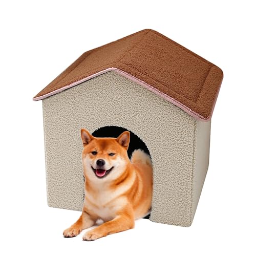 Katzenbett-Haus – rutschfestes, warmes Haustierhöhlenbett, Katzen-Versteck, winddichtes Haustierzelt, Hauszubehör, faltbarer Katzenkorb für Indoor-Katzen Katzenbett-Haus – rutschfestes, warmes Haustierhöhlenbett, Katzen-Versteck, winddichtes Haustierzelt, Hauszubehör, faltbarer Katzenkorb für Indoor-Katzen von Generisch
