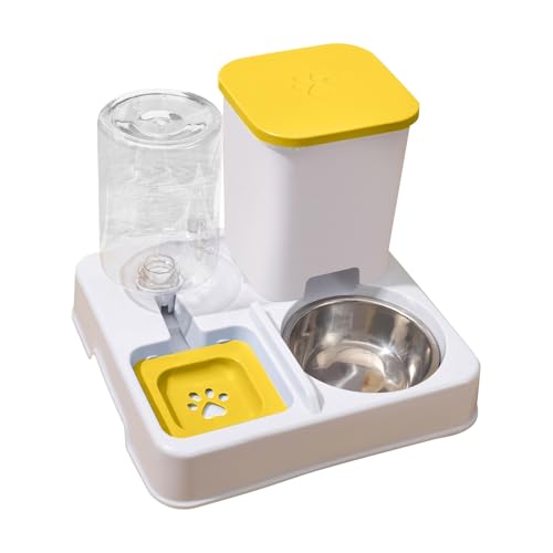 Katzenfutter Automat, 2-in-1 Futterautomat Katze, Futter- Und Tränke Für Tierfutter, rutschfeste Automatische Trinkflasche, Schwerkraft Futterstation Für Haustiere (pornografische) von Generisch