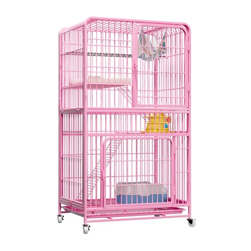 Katzengehege Outdoor auf Rädern, großes Haus mit herausnehmbarem Tablett, idealer Übungsraum für 1-3 Katzen, Indoor/Outdoor Katzengehege Outdoor auf Rädern, großes Haus mit herausnehmbarem Tablett, idealer Übungsraum für 1-3 Katzen, Indoor/Outdoor von Generisch
