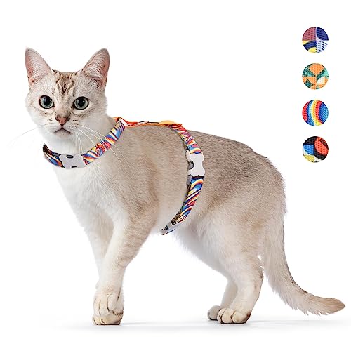 Katzengeschirr Ausbruchsicher mit großem Verstellbereich, einfach zu bedienendes Set aus Katzenleine und Geschirr für mittelgroße Kätzchen Katzengeschirr Ausbruchsicher mit großem Verstellbereich, einfach zu bedienendes Set aus Katzenleine und Geschirr für mittelgroße Kätzchen von Generisch