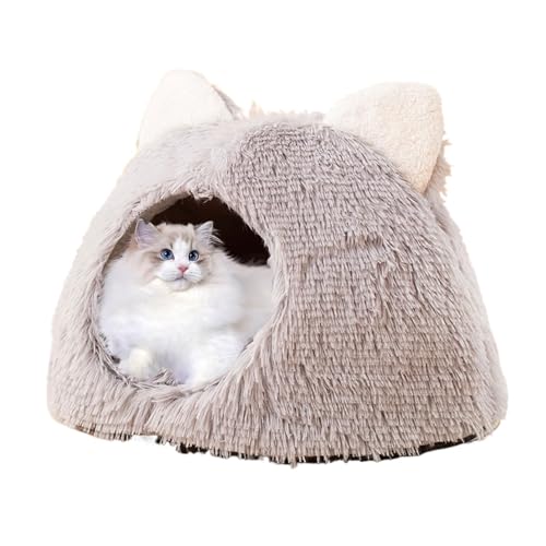 Katzenhöhle Bett, Plüsch Haustierbett, Plüsch Zelt Höhle, Katze Nistbett Katze Nest Haus für Katzen Kleine Hunde, Warmes Haustier Welpen Nisthaus Schlafbett, Halbgeschlossenes Design Haustiernest Bett Katzenhöhle Bett, Plüsch Haustierbett, Plüsch Zelt Höhle, Katze Nistbett Katze Nest Haus für Katzen Kleine Hunde, Warmes Haustier Welpen Nisthaus Schlafbett, Halbgeschlossenes Design Haustiernest Bett von Generisch