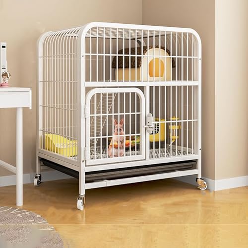 Katzenkäfig Kaninchenkäfig Indoor Easy Clean auf Rädern mit Auslauf und Plattform, inklusive Trinkbrunnen, Grasnest und Gestell, einfach zu montieren Katzenkäfig Kaninchenkäfig Indoor Easy Clean auf Rädern mit Auslauf und Plattform, inklusive Trinkbrunnen, Grasnest und Gestell, einfach zu montieren von Generisch