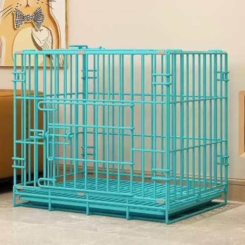 Katzenkäfig für den Innenbereich mit herausziehbarer Schale, zusammenklappbarer Metalldraht-Zwinger für Haustiere, langlebige Kiste für den Innen- und Außenbereich Katzenkäfig für den Innenbereich mit herausziehbarer Schale, zusammenklappbarer Metalldraht-Zwinger für Haustiere, langlebige Kiste für den Innen- und Außenbereich von Generisch
