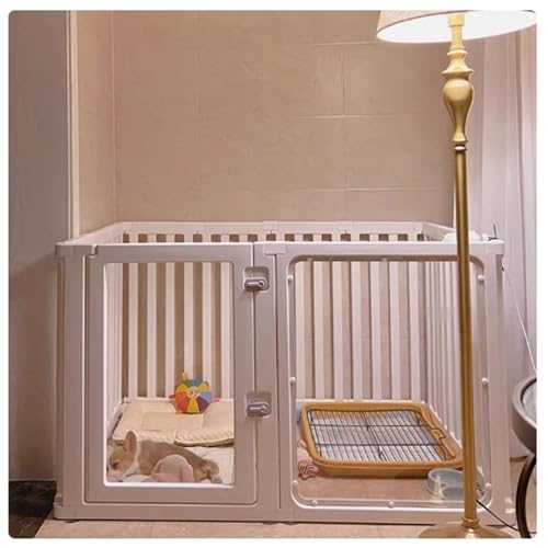 Katzenkäfig und Laufstall für den Innenbereich – transparentes Acryl-Haustiergehege, einfache Montage, 127 x 127 cm, ideal für Kätzchen, Welpen und Kaninchen, sicheres Haus für drinnen und draußen mit von Generisch