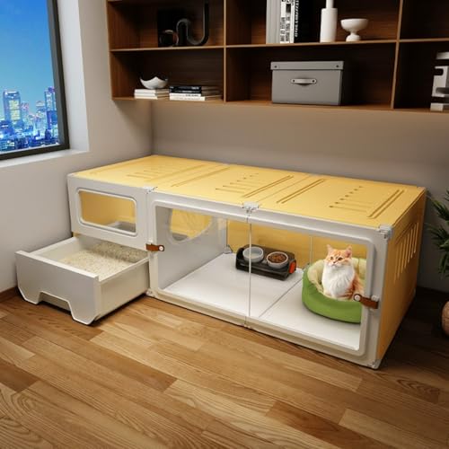 Katzenkäfige Indoor Groß mit Katzentoilette, Einfache Installation Katzenkäfig Panels für glückliche Katzenfreunde Katzenkäfige Indoor Groß mit Katzentoilette, Einfache Installation Katzenkäfig Panels für glückliche Katzenfreunde von Generisch