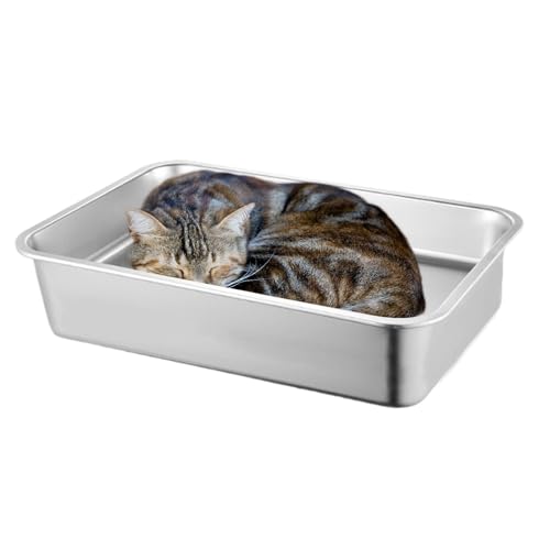 Katzenklo Katzentoilette Katzentoilette Katzentoilette Edelstahl Katzentoiletten Spritzwassergeschützt Große Katzentoilette Antihaft Haustierbedarf Leicht zu Reinigen Katzenklo Katzentoilette Katzentoilette Katzentoilette Edelstahl Katzentoiletten Spritzwassergeschützt Große Katzentoilette Antihaft Haustierbedarf Leicht zu Reinigen von Generisch
