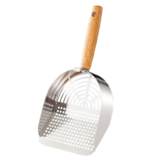Katzenkotschaufel, Edelstahl, ergonomischer langer Griff, robustes Siebwerkzeug, Haustierzubehör für Zuhause und Innenbereich, hält Hygiene Katzenkotschaufel, Edelstahl, ergonomischer langer Griff, robustes Siebwerkzeug, Haustierzubehör für Zuhause und Innenbereich, hält Hygiene von Generisch