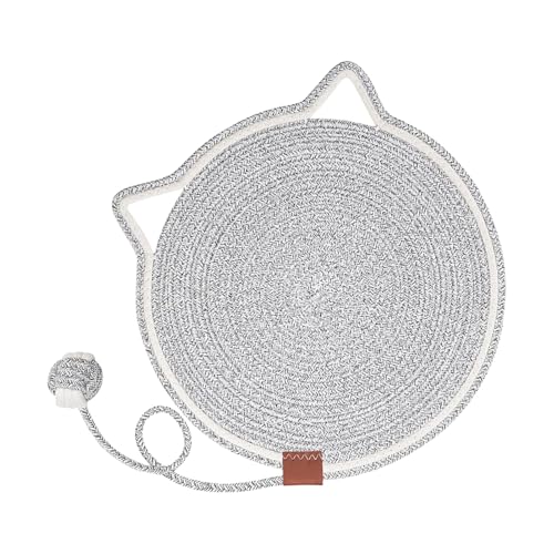 Katzenkratzmatte, Kratzmatte Für Innenkatzen - Runde Fußbodenkratzermatte Mit Spielzeug,Katzenbett Zum Schleifenkrallen, Möbelschutz Für -Wand, Couch, Teppiche, Sofas Katzenkratzmatte, Kratzmatte Für Innenkatzen - Runde Fußbodenkratzermatte Mit Spielzeug,Katzenbett Zum Schleifenkrallen, Möbelschutz Für -Wand, Couch, Teppiche, Sofas von Generisch