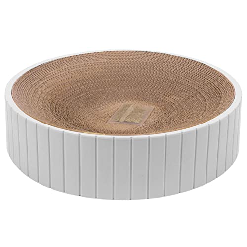 Katzenkratzunterlage - Wellpapier Katzenkratzpad, Rundes Katzenkratzbrett, Katzenkratz-Loungebett, Katzenkratz-Loungebett Trainingsspielzeug, Kratzbaum verhindert Möbelschäden von Generisch