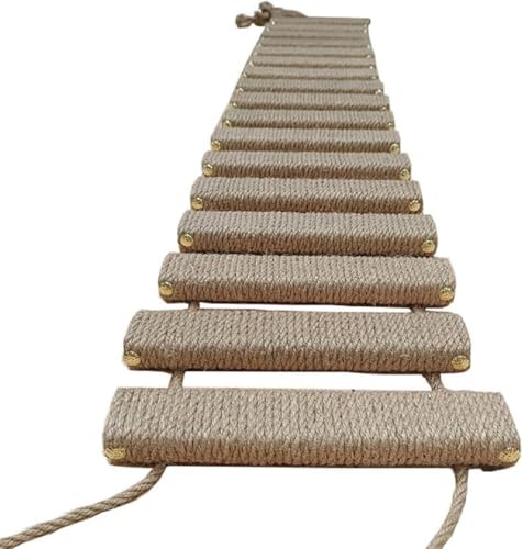 Katzenleiterbrücke für Wand, Sisalseil Klettergerüst, Kratzbaum, Treppe, Haustiermöbel für Kätzchen und Katzen, Spielzeug, Katzenbaumturm (150 cm) von Generisch