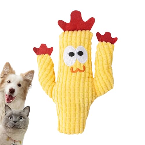 Katzenminze-Spielzeug für Katzen – Kätzchen-Kauspielzeug | interaktives Katzenspielzeug mit Katzenminze | Plüsch Reaalistischer Kaktus Beruhigende Stoffpuppe für beruhigende Übung geistige Stimulation von Generisch