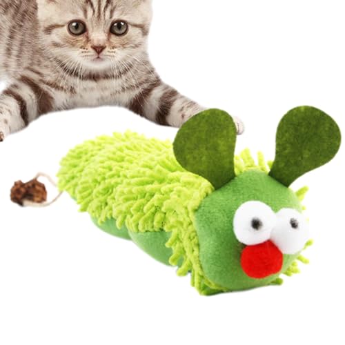 Katzenminze-Stoffspielzeug für Katzen, Katzenminze, infundiertes Kätzchen-Plüschtier, Knistergeräusch, quietschendes Katzenspielzeug, Kauspielzeug für Innenkatzen von Generisch