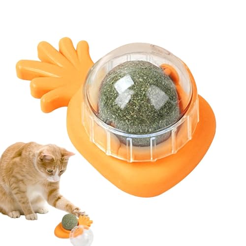 Katzenminze Wandball - Katzenminze Bälle für Katzen Wand | Essbares Katzenleckspielzeug, Katzenminzen Bio Katzenspielzeug, Rotierendes Kätzchen Essbares Spielzeug für Katzen Lecken, Sicheres Gesundes Katzenminze Wandball - Katzenminze Bälle für Katzen Wand | Essbares Katzenleckspielzeug, Katzenminzen Bio Katzenspielzeug, Rotierendes Kätzchen Essbares Spielzeug für Katzen Lecken, Sicheres Gesundes von Generisch