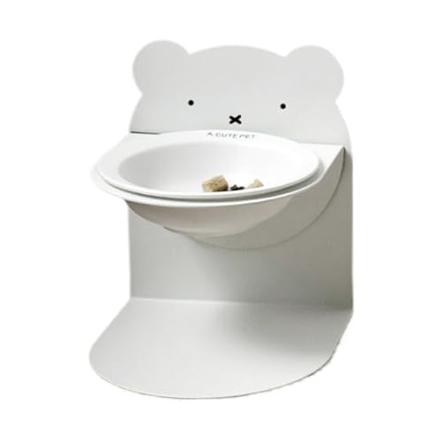 Katzennapf, Trockenfutter Futterspender Katzennapf, höhenverstellbar, geneigt, für Tiere, Balkon, Innen- und Außenbereich, Wohnzimmer, Schlafzimmer von Generisch