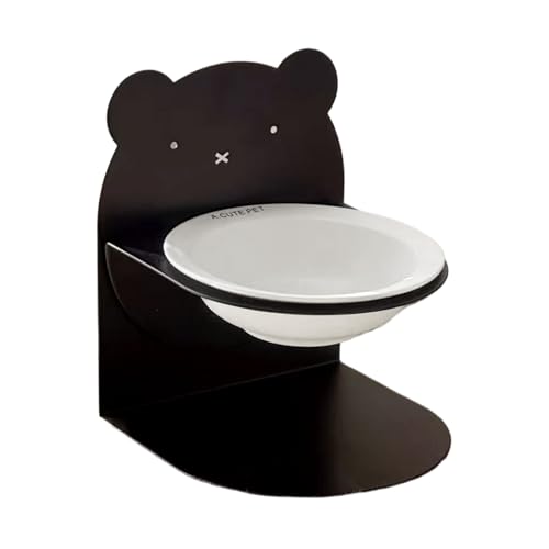 Katzennapf, Trockenfutter Futterspender Katzennapf, höhenverstellbar, geneigt, für Tiere, Balkon, Innen- und Außenbereich, Wohnzimmer, Schlafzimmer von Generisch