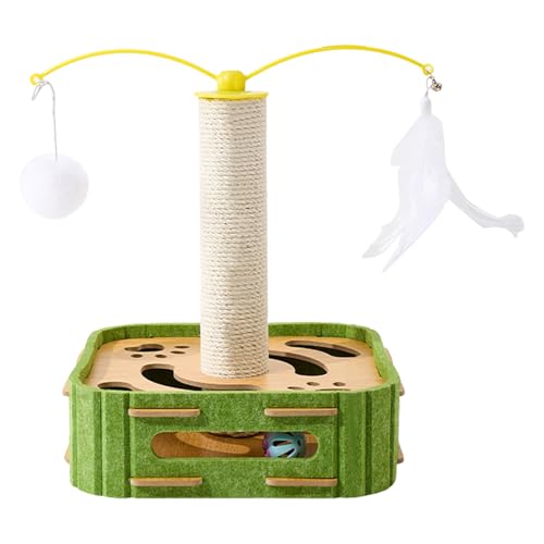 Katzenpostkratzer, Kratzerpfosten für Innenkatzen | Katzenbaumkratzerpfosten,Unterhaltungsvorräte, Kitten Interactive Toys, Training Activity Center für Erwachsene Katzen, Welpen von Generisch