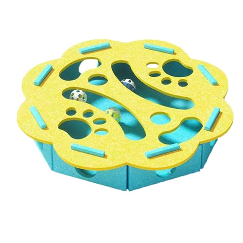 Katzenpuzzle Spielzeug | Interaktives Filz Katzen Puzzle Box Spielzeug | Stimulation Futterautomat Gegen Langeweile Bei Kätzchen | Für Mahlzeiten Training Zuhause Wohnzimmer Balkon Reise Geburtstag Katzenpuzzle Spielzeug | Interaktives Filz Katzen Puzzle Box Spielzeug | Stimulation Futterautomat Gegen Langeweile Bei Kätzchen | Für Mahlzeiten Training Zuhause Wohnzimmer Balkon Reise Geburtstag von Generisch