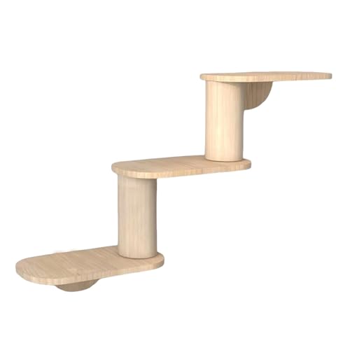 Katzenregale zum Klettern, schwimmende Katzen-Länder und Sitzstangen für Wände, ideal zum Schlafen, Spielen und Faulenzen, 3-Stufen-Design Katzenregale zum Klettern, schwimmende Katzen-Länder und Sitzstangen für Wände, ideal zum Schlafen, Spielen und Faulenzen, 3-Stufen-Design von Generisch