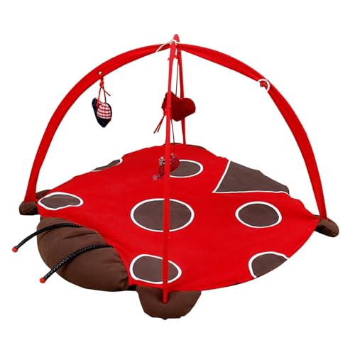 Katzenspielmatte mit Anhänger zum Aufhängen, Haustierbett, Katzenzelt mit Aktivitätszentrum, rutschfeste Unterseite Katzenspielmatte mit Anhänger zum Aufhängen, Haustierbett, Katzenzelt mit Aktivitätszentrum, rutschfeste Unterseite von Generisch