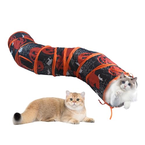 Katzenspieltunnel, Katzentunnel Indoor, Scary S-förmige Katze Faltbare Tunnelhöhle, Übungsbedarf, Anreicherungsspiel, Maze Pet House für Kätzchen, Welpen von Generisch