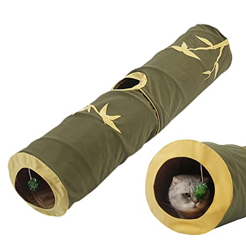Katzenspieltunnel – Spieltunnel für den Innenbereich, interaktives Tunnel, Spielzeug, leichtes Katzenversteck mit Haustierrohr, für Kätzchen und Kaninchen von Generisch