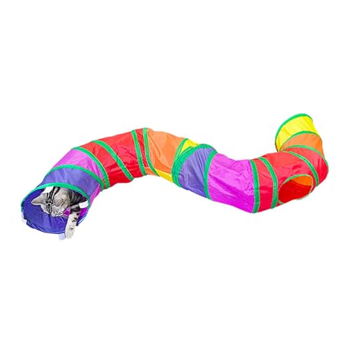 Katzenspielzeug, Tunnel, Katzenschlauch, Spielplatz, Spielzeug, zusammenklappbar, für Haustiere, bunte Tunnel für Indoor-Katzen, Kätzchen, Spielzeug, Ball, Katze, Welpen, Kätzchen, Kaninchen Katzenspielzeug, Tunnel, Katzenschlauch, Spielplatz, Spielzeug, zusammenklappbar, für Haustiere, bunte Tunnel für Indoor-Katzen, Kätzchen, Spielzeug, Ball, Katze, Welpen, Kätzchen, Kaninchen von Generisch