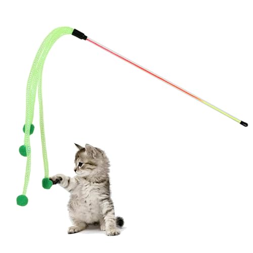 Katzenspielzeug Federstab,Katzenstab | Interaktives Kätzchenspielzeug, Feder-Teaser - Federstab für freudige Momente, Katzenangel, Katzenschnurspielzeug für Kätzchen zum Trainieren Katzenspielzeug Federstab,Katzenstab | Interaktives Kätzchenspielzeug, Feder-Teaser - Federstab für freudige Momente, Katzenangel, Katzenschnurspielzeug für Kätzchen zum Trainieren von Generisch