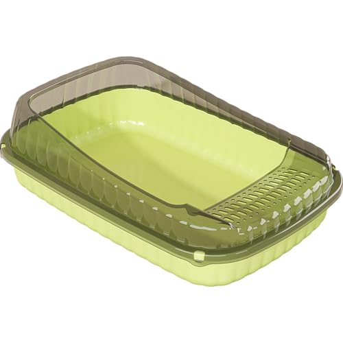 Katzenstreu-Box halb geschlossen, Splash-sicheres Katzen ausscheidung Becken, Katzen Toilette, große, verdickte Katzen-Kitten-Töpfchen von Generisch