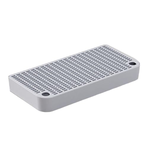 Katzenstreu Rampe | 32cm rutschfeste Katzenstufen Box | Doppelschicht Streufänger Mit Filterfläche | wasserdichte PP Rampe Mit Hohen Seiten Für Saubere Katzentoilette Hausflur Badezimmer von Generisch